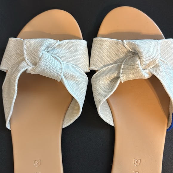 Rothy’s Bow Sandals Women Sz 9.5 in Ivory - Picture 3 of 8